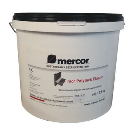 Flexible intumescent paint MERCOR Polylack Elastic 12,5 kg